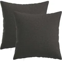 vidaXL Kussensloop 2 st HEERLEN Donkergrijs 45 x 45 cm Stof