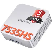 GEEKOM A7 Mini-PC, AMD Ryzen 5 7535HS, 16 GB DDR5 & 1 TB SSD (uitbreidbaar), Windows 11 Pro, geschikt voor gaming en contentcreatie