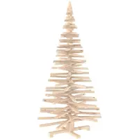 vidaXL - Houten - kerstboom - KOTKA - 150 - cm - Massief - grenenhout - Natuurlijk