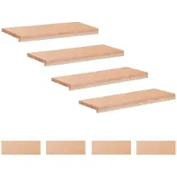 vidaXL Trapmatten 8 st Naturel 70 x 25 x 2 cm Massief beukenhout