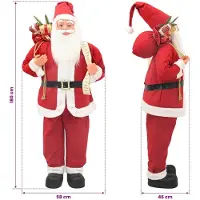 vidaXL Kerstmanfiguur Rood 180 cm Polyester