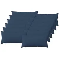 vidaXL Kussensloop 12 st HEERLEN Blauw 40 x 80 cm Stof