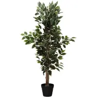 Home Styling Collection - Kunstplant - Kunstboompje Ficus in zwarte pot, 115 cm