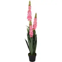 Home Styling Collection - Kunstmatige lupine in pot, 120 cm - roze