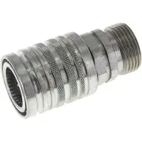 Tameson Stalen DN 12.5 Hydraulische Koppeling Snelkoppeling 20 mm S Knelring ISO 7241-1 A/8434-1 D 20.5mm