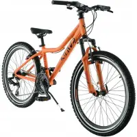 Kands Dragon – Kinderfiets – 24 inch – 18 versnellingen – Shimano – V-brake – 130-165 cm – Oranje – Jongen
