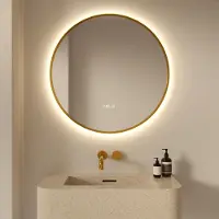 Mirlux Badkamerspiegel 80 cm goud frame