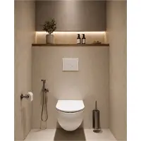 Wiesbaden Tivaro Bidetset met Handdouche en Doucheslang - Gunmetal