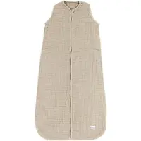 Meyco Baby Uni baby zomerslaapzak - pre-washed hydrofiel - sand - 110cm - 0.5 TOG