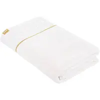 Tendance Serviette de bain 90 x 150 cm 100 % coton effet zèbre Arusha blanc