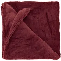 Unique living plaid justin burgundy 150x200cm