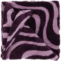 Unique living plaid maud dark purple 150x200cm