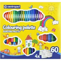 Centropen Fixy 9396, 60 stuks, Kleurenpalet Quatro