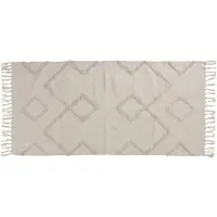 HOME & Styling collection Home Styling Collection - Vloerkleed - Katoenen vloerkleed met franjes, 70 x 140 cm