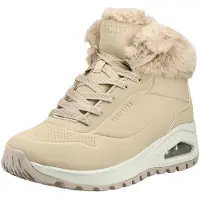 SKECHERS Uno Rugged Veterboots - Dames - Taupe - Maat:38