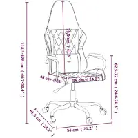 vidaXL Gamingstoel met massagefunctie, zwart en rood, kunstleer