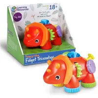 Learning Resources Tracy De Fidget Triceratops,1 Stuk, Leeftijd 18 Mnd+, Baby Speelgoed,Sensory Speelgoed voor Peuters