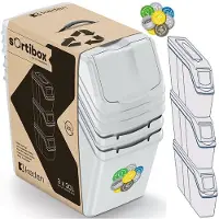 Keden afvalbak Sortibox - Grijs