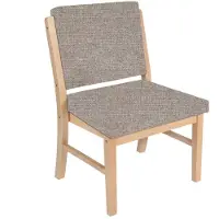 Einrichtungsdesign24 Eetkamerstoel, geschikt voor zwaardere personen tot 250 kg, model Alexander XXL, voor mensen met overgewicht. Kleur: Stof Sensa, crème