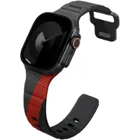 SuperMerchantEU Stride De Serie - Horlogeband - Charcoal - FKM Gummi - Voor Apple Watch