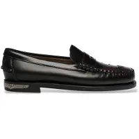 Sebago Dames Zwarte Dan Scarabeo mocassins (39), Leer, Plat, Geen, Klassiek 76114YW