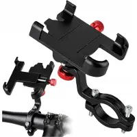 Gearox Aluminium Fiets telefoonhouder GXR-4 - Stevig & Universeel