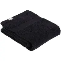 Tendance Serviette de toilette 50 x 90 cm 100 % coton noir