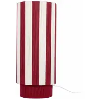 Leitmotiv Vienna Stripes Large LED Tafellamp | 1x E27 40W | Burgundy/off white