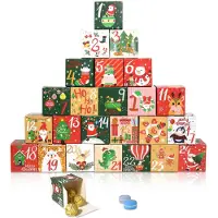Famanu – Adventskalender met 24 vakjes voor vullen en feestelijke periode