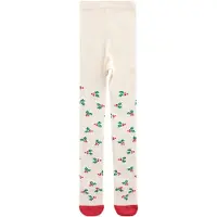 Next - Meisjes - Katoenrijke maillot met kerstmotief - Crème