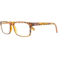 Montana rechthoekige matte Turtle Brown Unisex Vrouwenglazen frames