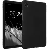 Kwmobile Hoes geschikt voor Samsung Galaxy Tab A11 - Siliconenhoes voor tablet in mat zwart - Tablet cover