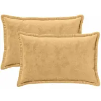 vidaXL Kussensloop 2 st HOUTEN Taupe 50 x 80 cm Flanel
