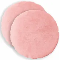 vidaXL Kussensloop 2 st HEERLEN Roze Ø 60 cm Flanel