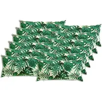 vidaXL Kussen met kussen HEERLEN 12 st Bladpatroon Polyester