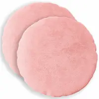 vidaXL Kussensloop 2 st HEERLEN Roze Diam. 40 cm Flanel