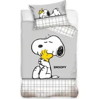 Carbotex Snoopy peuterdekbedovertrek 100 x 135 cm Katoen