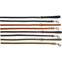 Animal Boulevard Ab30026 - Hals- En Leibanden - Hond - Ab Country Leather Leiband Zwart-12mmx130cm - Maat: 12mmx130cm - 199383