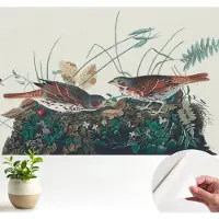 Wallfluent Zelfklevend Fotobehang - Grijs Vliesbehang - 104x70 cm - De Charme Van De Natuur Behang Zonder Lijm - Gang behang Bloemen En Planten - Luchtbelvrij Behang - Bubble Free Behang