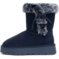 Gooce Boots 'ALISSA' nachtblauw / lichtgrijs / zwart