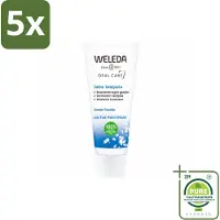 Weleda 5 x - Tandpasta Saline - 75ml - Grootverpakking - Vaatwasstrips - Tandpasta - Zeezout - Mondgezondheid - Tandplak - Tandsteen