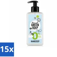 Marcel's Green Soap 15 x - Handzeep 0% - Zachte verzorging - 250 ml - Voordeelverpakking - 15 stuks