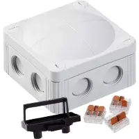 Wiska COMBI 308 LG / 3-221-413 Aftakkast (l x b x h) 85 x 85 x 51 mm Grijs IP66/IP67 5 stuk(s)