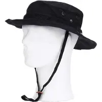 101 Inc - Bush hat with memory wire (kleur: Zwart / maat: XL)