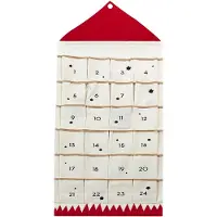 Famanu – Kerst adventskalender met 24 zakken, zelf te vullen, hangend, 2024