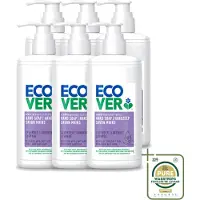 Ecover 6 x - Handzeep - Lavendel & Aloë Vera - 250 ml - Wasstrips - Handzeep Lavendel Aloë Vera - Handzeep 250 Ml - Handzeep Voor Gevoelige Huid - Natuurlijke Handzeep - Handzeep Dermatologisch Getest