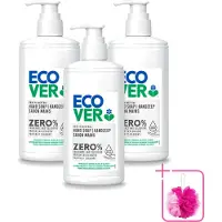 Ecover 3 x - Handzeep ZERO - Parfumvrij - 250 ml - Bulkverpakking - Handzeep - Douchemop - Parfumvrije handzeep