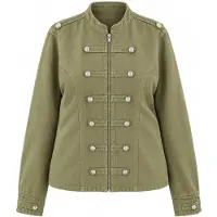 Trendyol Dames Groen Effen Lang Getailleerd Grote maten Blazers
