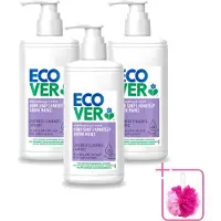 Ecover 3 x - Handzeep - Lavendel & Aloë Vera - 250 ml - Bulkverpakking - Handzeep - Douchemop - Natuurlijke handzeep