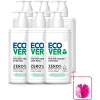Ecover 6 x - Handzeep ZERO - Parfumvrij - 250 ml - Bulkverpakking - Handzeep - Douchemop - Parfumvrije handzeep